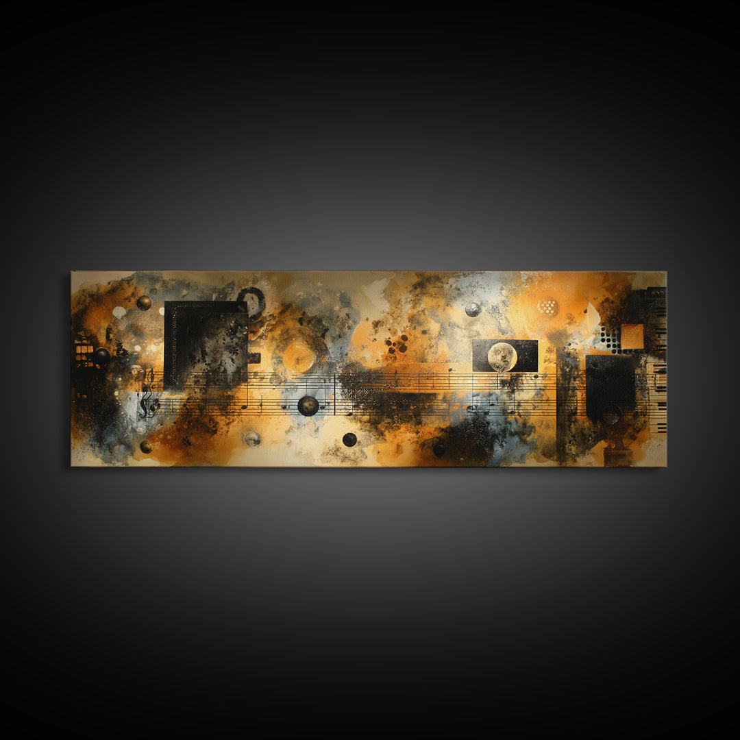 Soundproof Foam Pattern Transformed into Art Canvas Print, Music Studio Art, Art Commission, Studio Decor, Fine Art, Rhythm, MSA-3x1-83