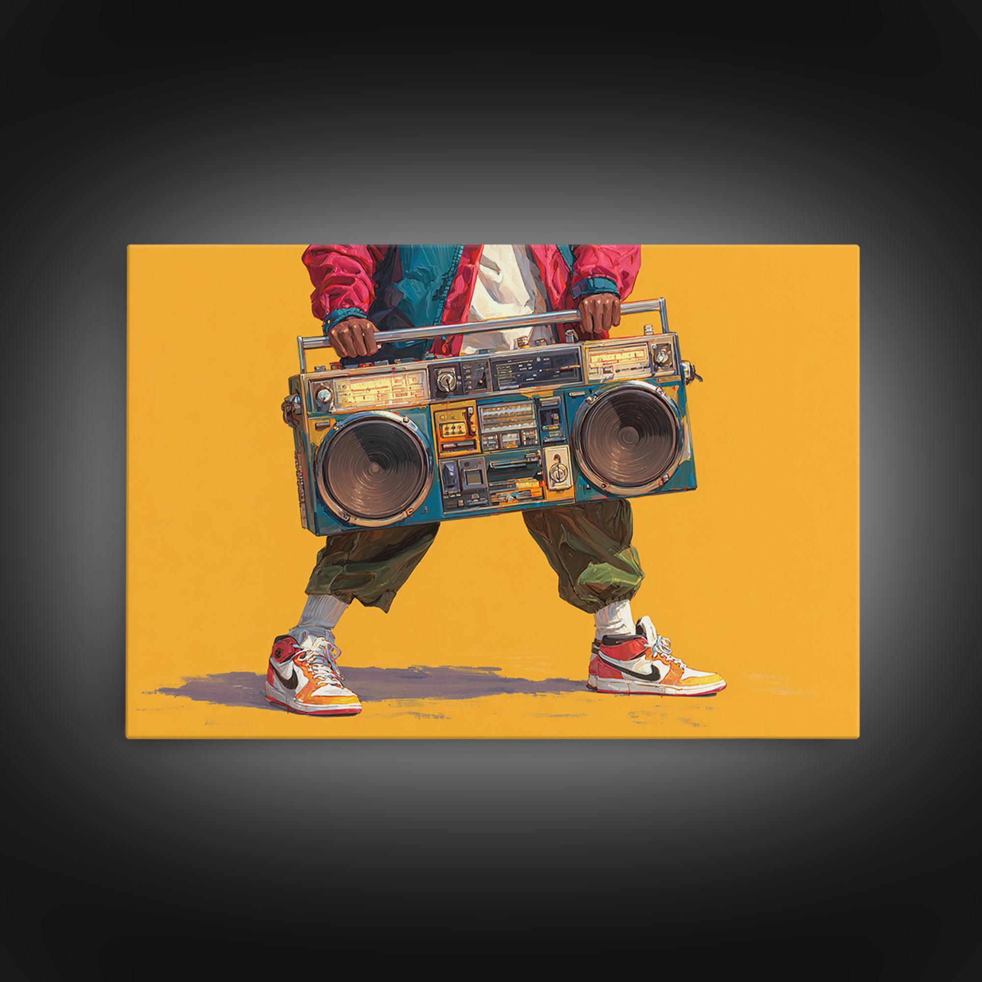 Hip Hop Boombox Canvas Print, Music Studio Art, Music Posters, Studio Decor, Fine Art, Rhythm, Music Lover, Gallery Decor, MSA-3x2-21