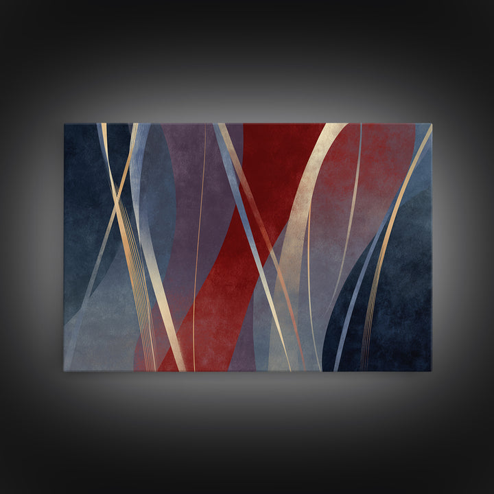 Abstract Rhythm Lines Like Painted Music Canvas Print, Music Studio Art, Paul Mccartney, Studio Decor, Fine Art, Rhythm, MSA-3x2-51