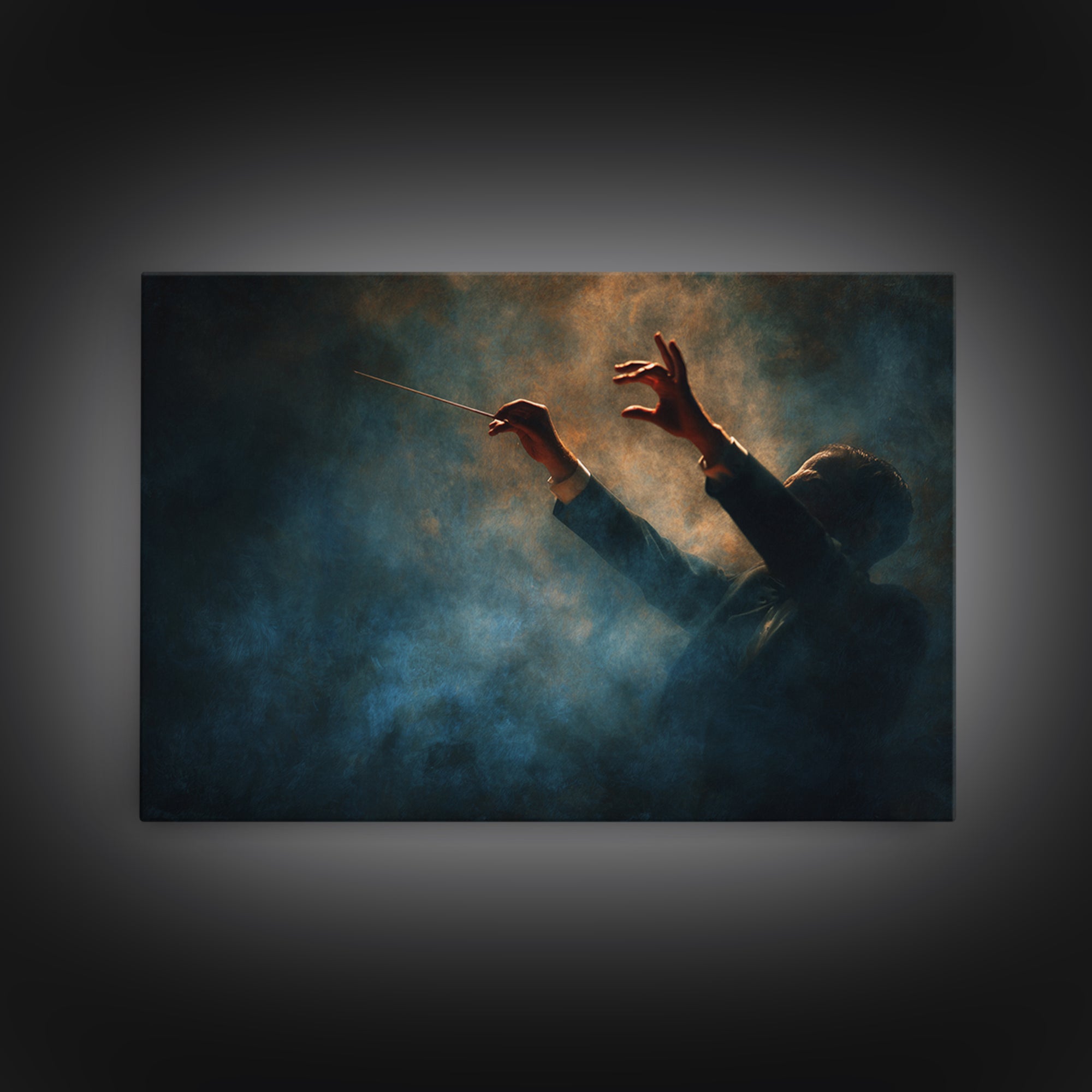 Orchestra Conductor Hands Canvas Print, Music Studio Art, Modern Decor, Studio Decor, Fine Art, Rhythm, Home Decor, Wall Decor, MSA-3x2-72
