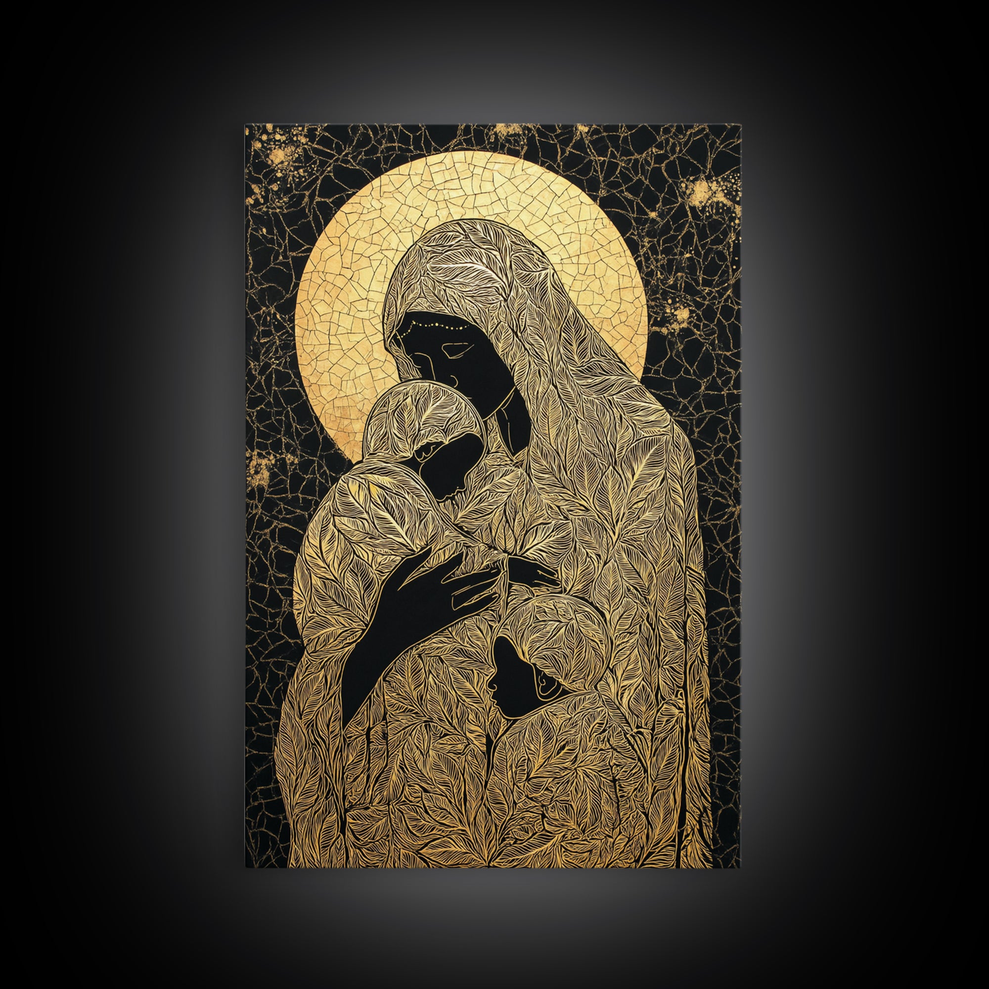 Hermes Greek God Leaping, Mythology Divine Messenger, Canvas Gold Art Print, Ancient Greek Wall Decor, Real Wood Frame
