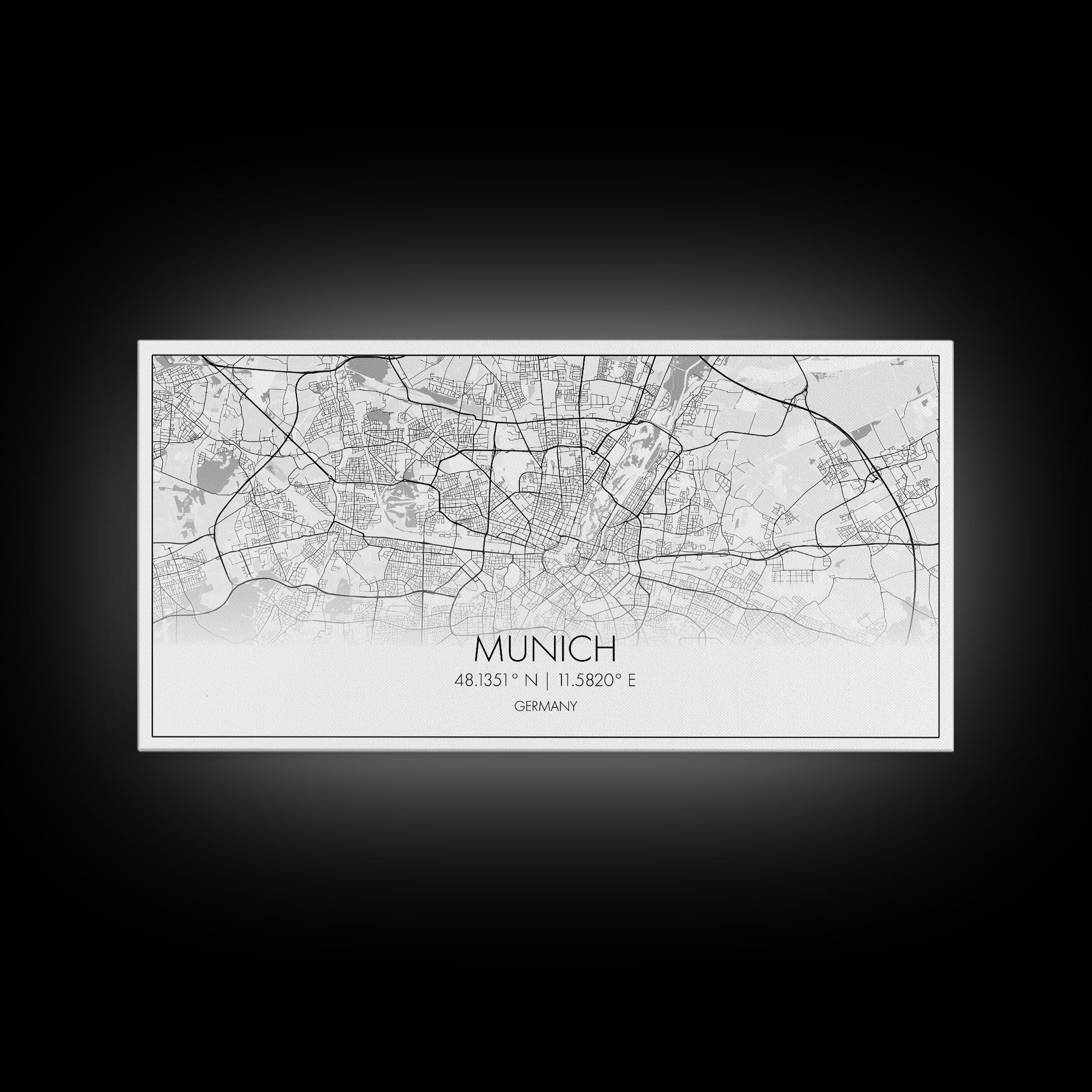 Munich City Map, Germany Map, Map Art, Minimalist Wall Art, Wall Art, Canvas Art, Gift For Men, European Wall Art, Family Wall Art, Prints