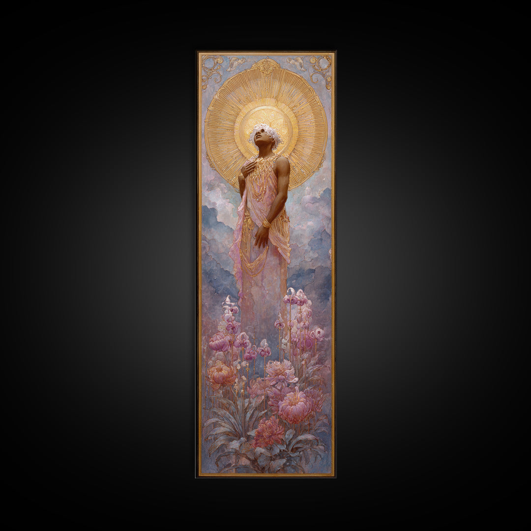 Apollo Sun God Canvas Print, Mythological Art, Canvas Painting, Living Room Decor, Fine Art, Legend, Textured Painting, MYT-1x3-18