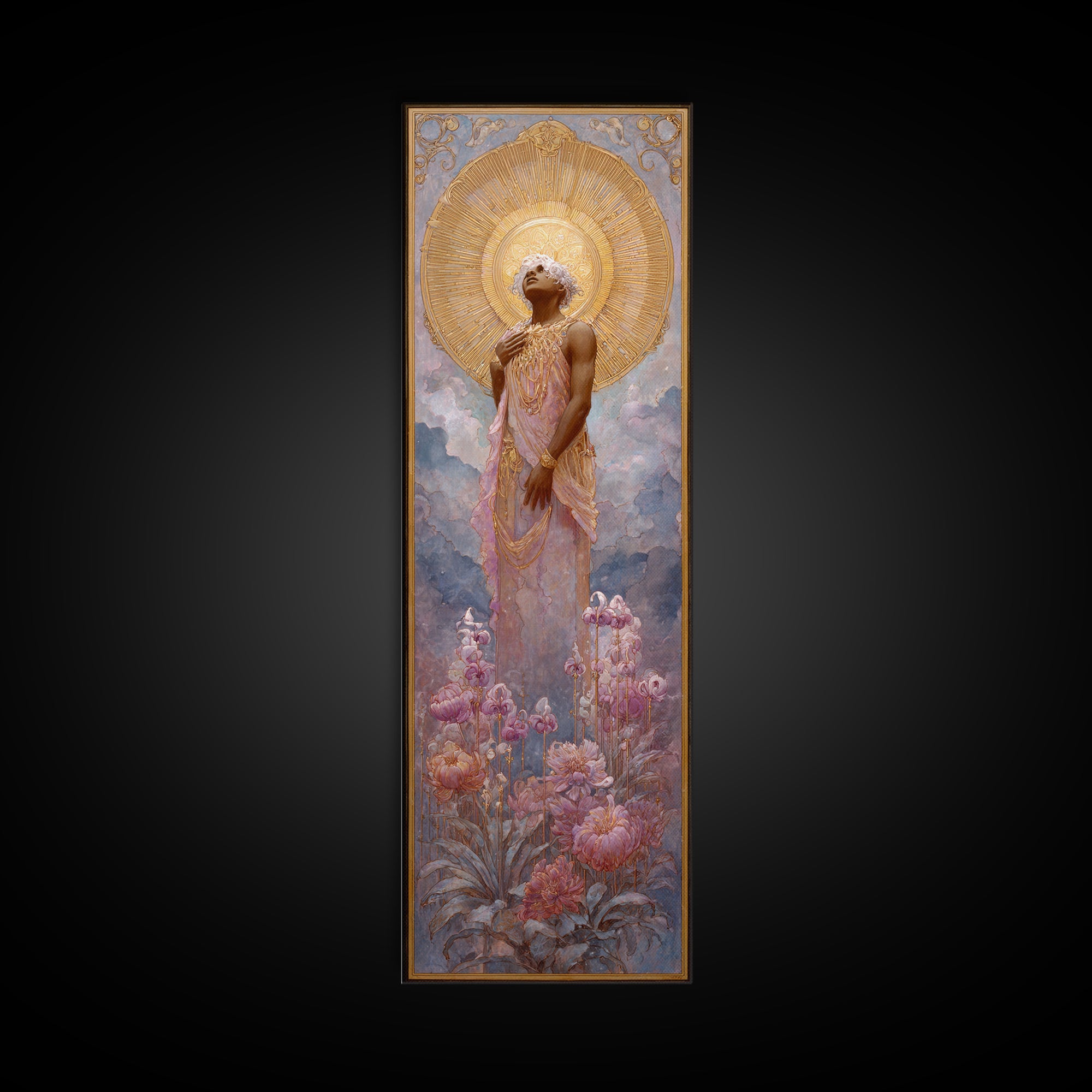 Apollo Sun God Canvas Print, Mythological Art, Canvas Painting, Living Room Decor, Fine Art, Legend, Textured Painting, MYT-1x3-18