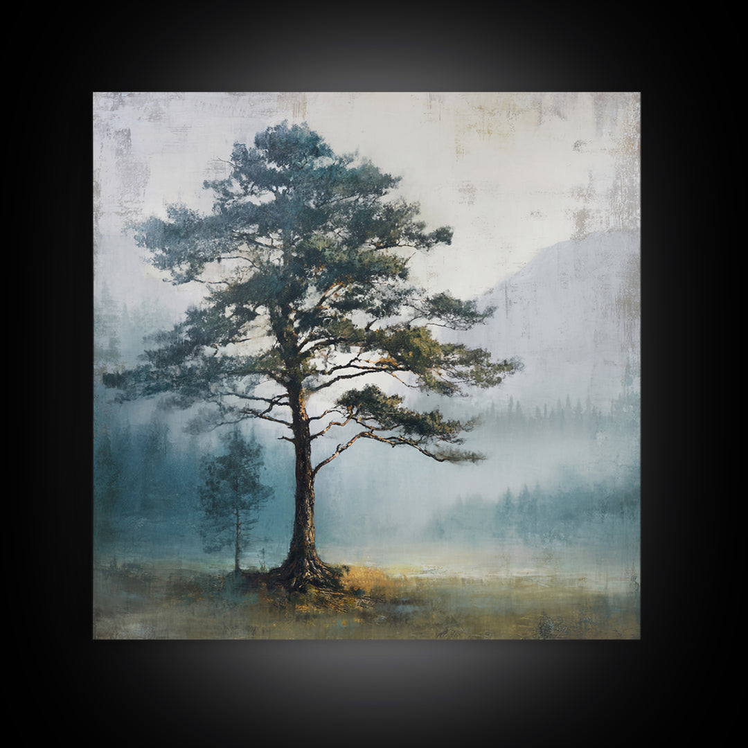 Tree of Life Canvas Print, Nature Art, Wood Wall Art, Living Room Decor, Watercolor Art, Nature, Digital Download Art, NAT-1x1-15