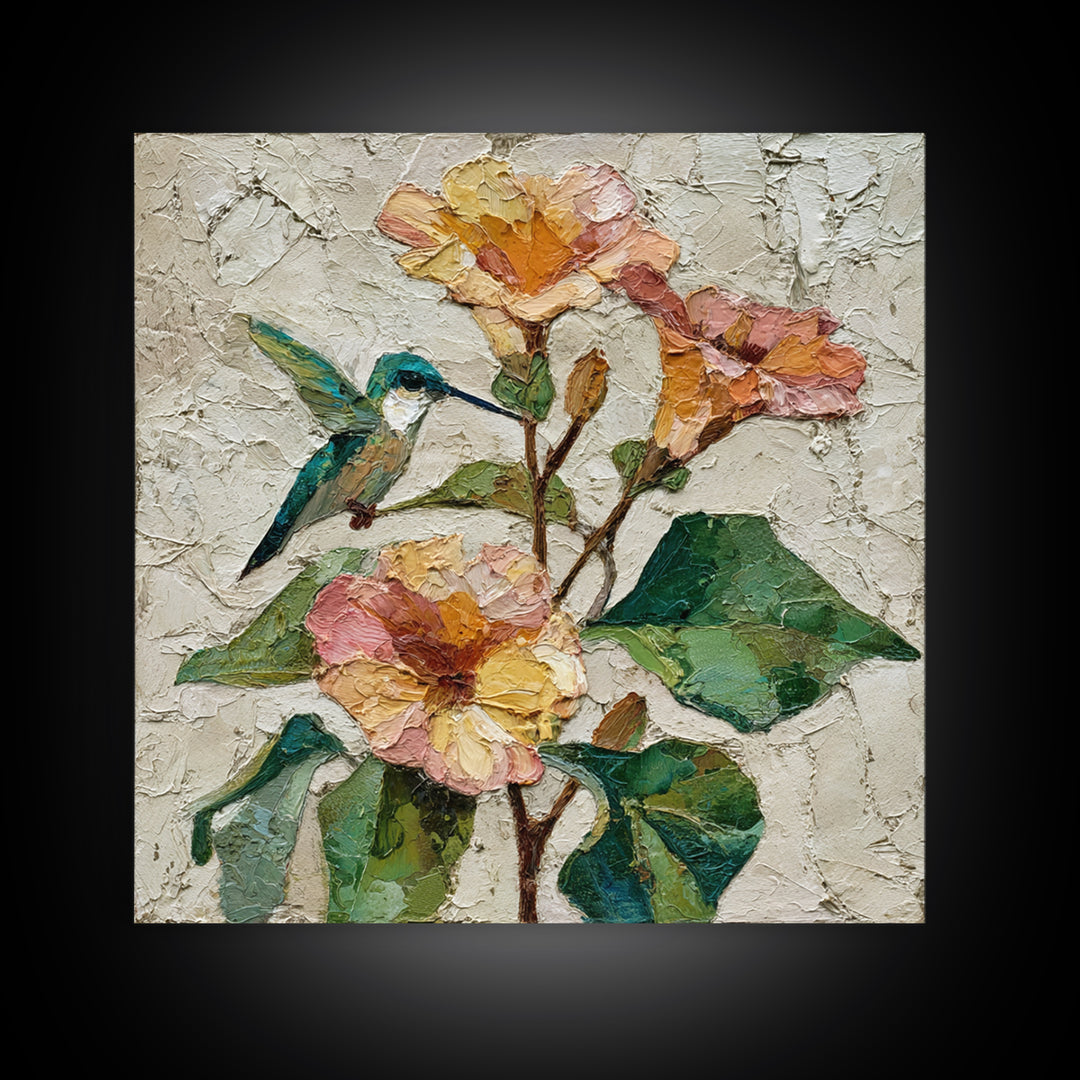 Tree of Life Framed Canvas Print, Nature Art, Mountain Art, Living Room Decor, Oil Painting, Nature, Minimalist Decor, NAT-1x1-63