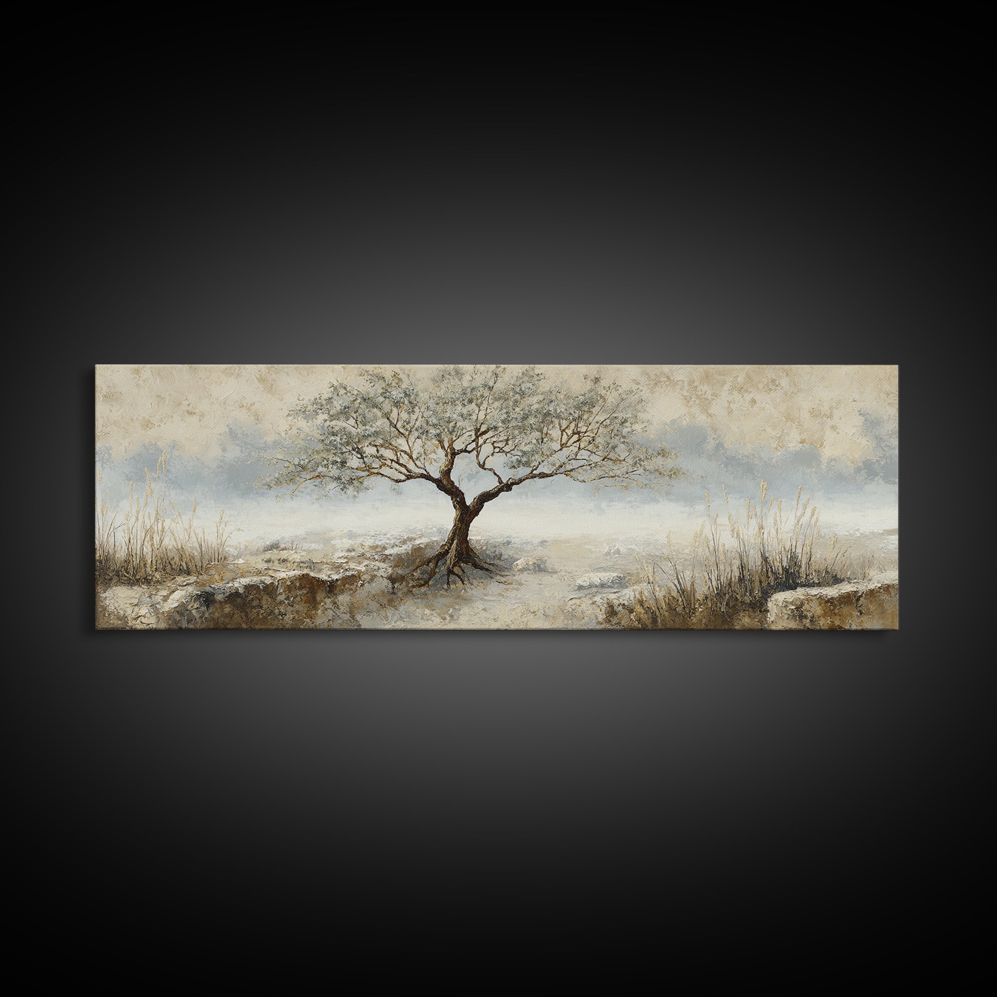 Tree of Life Canvas Print, Nature Art, Luxury Decor, Living Room Decor, Fine Art, Nature, Mushroom, Printable Wall Art, NAT-3x1-31