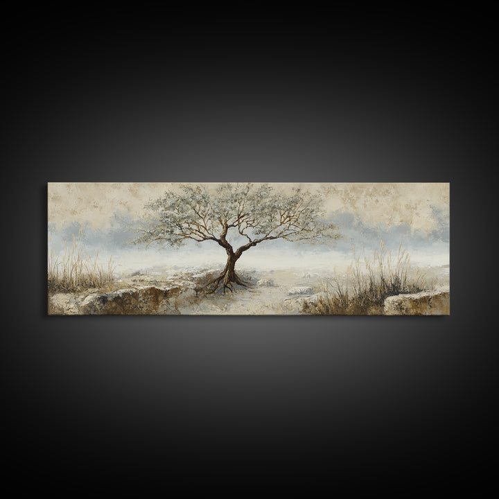 Tree of Life Canvas Print, Nature Art, Luxury Decor, Living Room Decor, Fine Art, Nature, Mushroom, Printable Wall Art, NAT-3x1-31