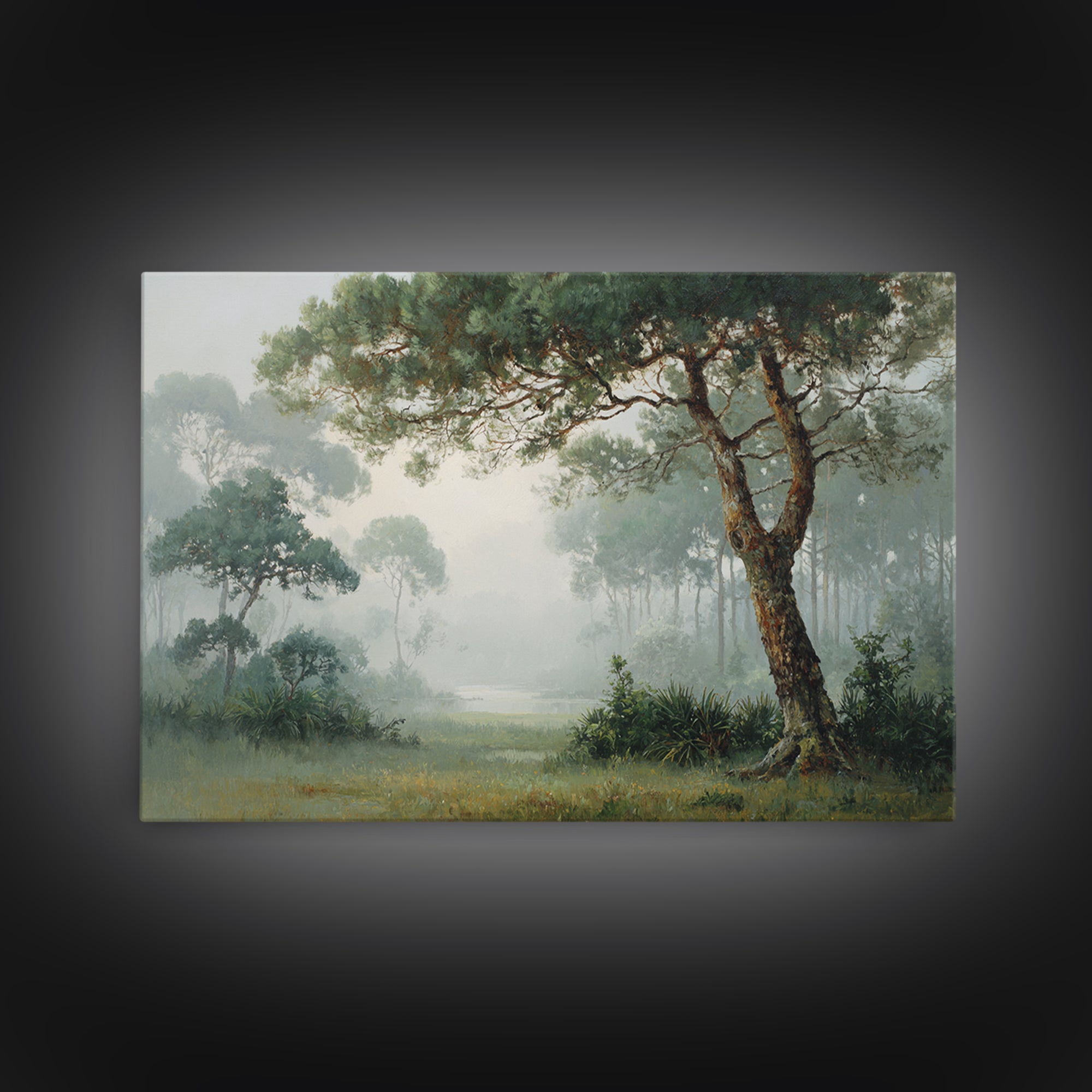 Tree of Life Framed Canvas Print, Nature Art, Poster, Living Room Decor, Watercolor Art, Nature, Abstract Wall Art, 3d Wall Art, NAT-3x2-91