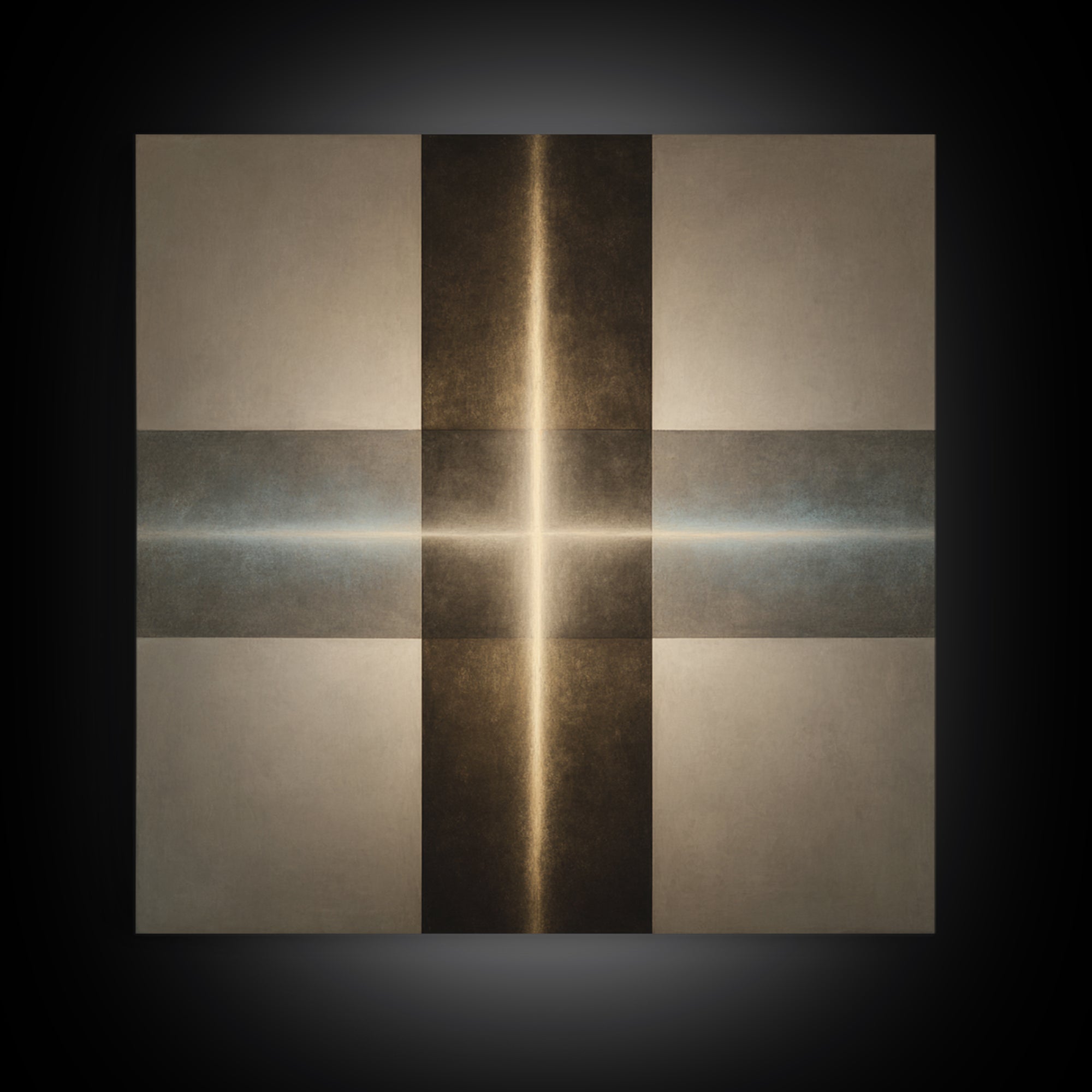 Abstract Light Beam Through Dark Shapes Canvas Print, Office Art, Printables, Office Decor, Abstract Art, Focus, OFF-1x1-23