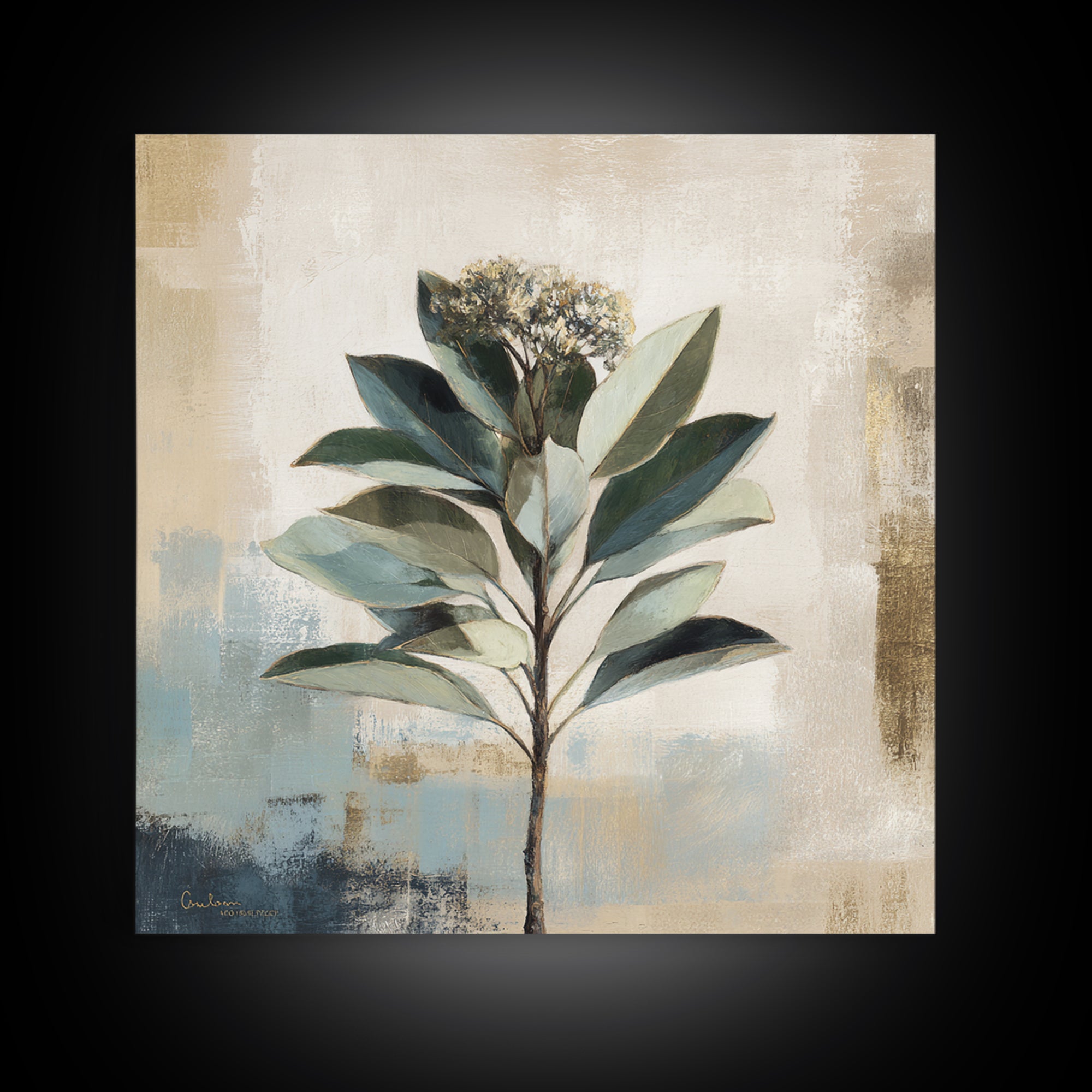 Modern Botanical Print Canvas Print, Office Art, Home Decor, Office Decor, Fine Art, Focus, Art Deco, Canvas Wall Art, OFF-1x1-4