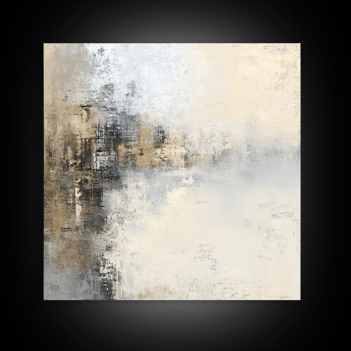 City Map Abstract Framed Canvas Print, Office Art, Digital Wall Art, Office Decor, Abstract Art, Focus, Dopamine Decor, OFF-1x1-44