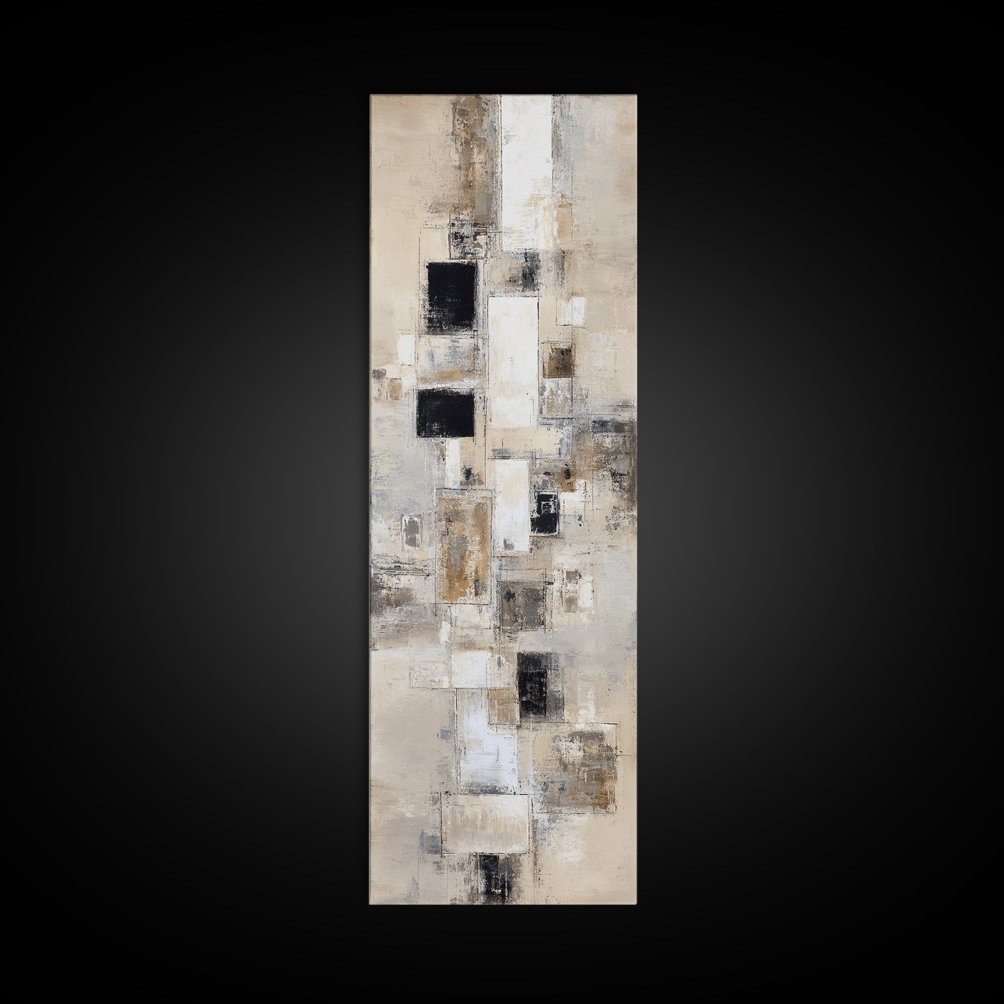 Large Neutral Texture Art for Professional Setting Canvas Print, Office Art, Fine Art Print, Office Decor, Abstract Art, Focus, OFF-1x3-57