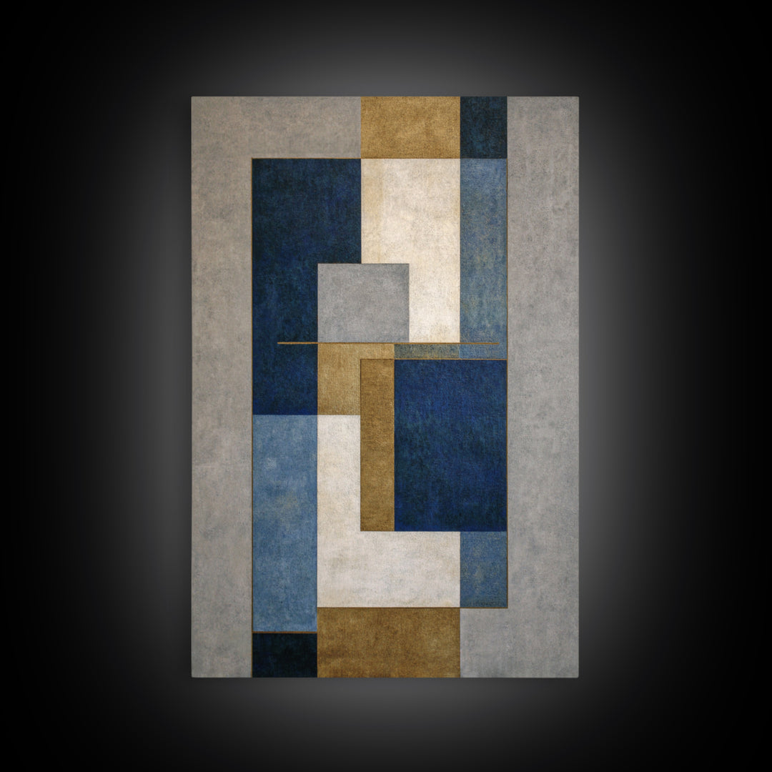 Clean Abstract Geometry Canvas Print, Office Art, Art Deco, Office Decor, Focus, Bedroom Wall Art, Downloadable Prints, OFF-2x3-57