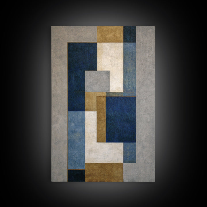 Clean Abstract Geometry Canvas Print, Office Art, Art Deco, Office Decor, Focus, Bedroom Wall Art, Downloadable Prints, OFF-2x3-57