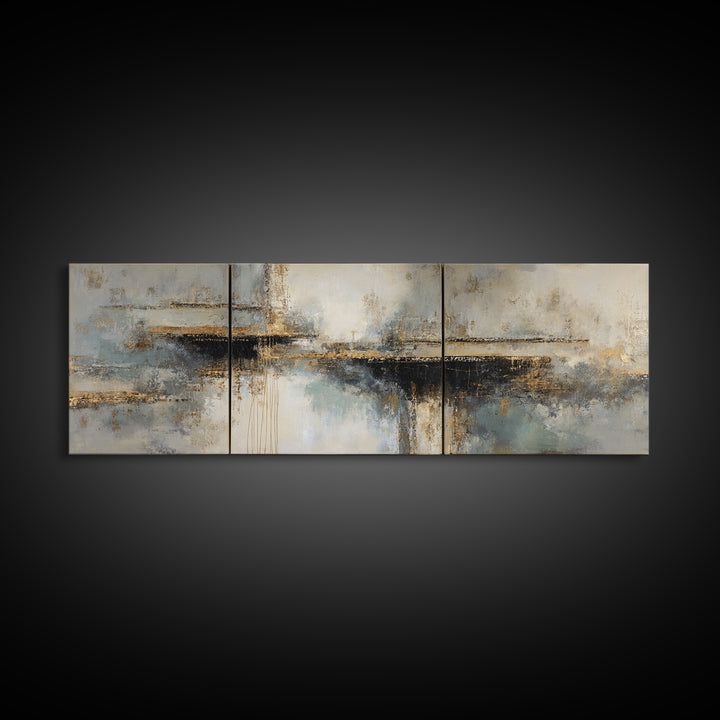 Monochrome Bridge Structure Canvas Print, Office Art, Digital Wall Art, Office Decor, Abstract Art, Focus, Dopamine Decor, OFF-3x1-26