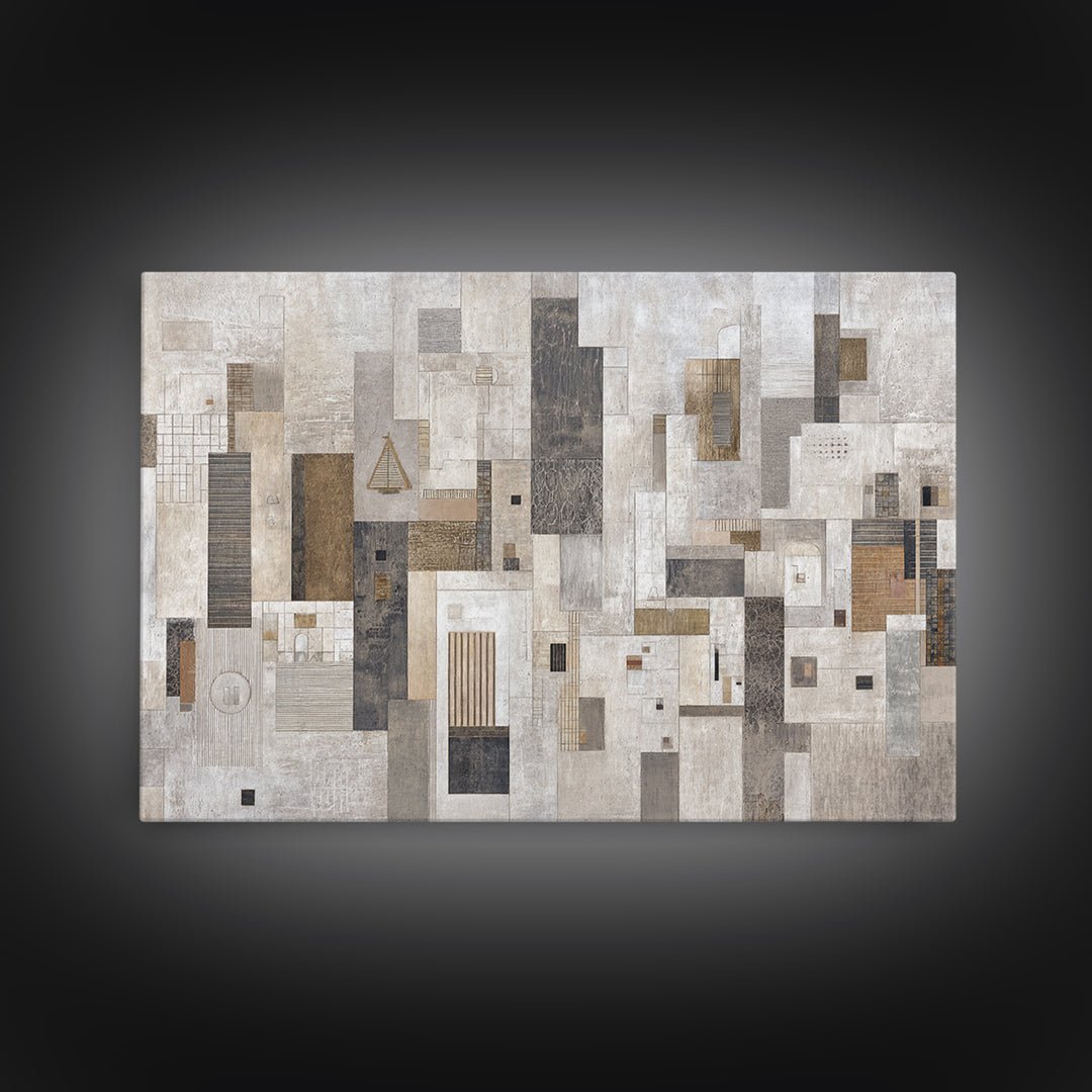 Large Neutral Texture Art for Professional Setting Canvas Print, Office Art, Office Wall Art, Office Decor, Fine Art, Focus, OFF-3x2-49