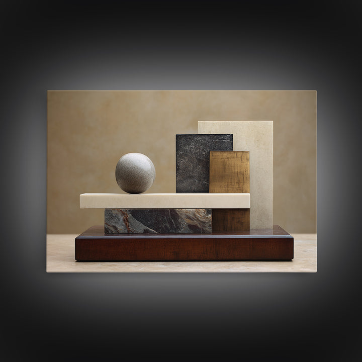 Balanced Stone Composition Canvas Print, Office Art, Wall Prints, Office Decor, Abstract Art, Focus, Cubicle Decor, OFF-3x2-52