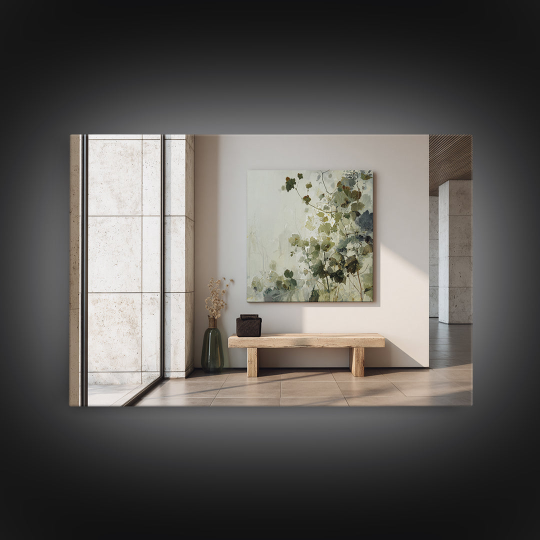 Modern Botanical Print Framed Canvas Print, Office Art, Large Wall Art, Office Decor, Fine Art, Focus, Office Wall Art, OFF-3x2-8