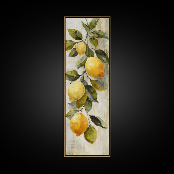 Outdoor Citrus Still Life Canvas Print, Patio Art, Beach House Decor, Patio Decor, Outdoor, Modern Decor, Fine Art Print, PAT-1x3-89