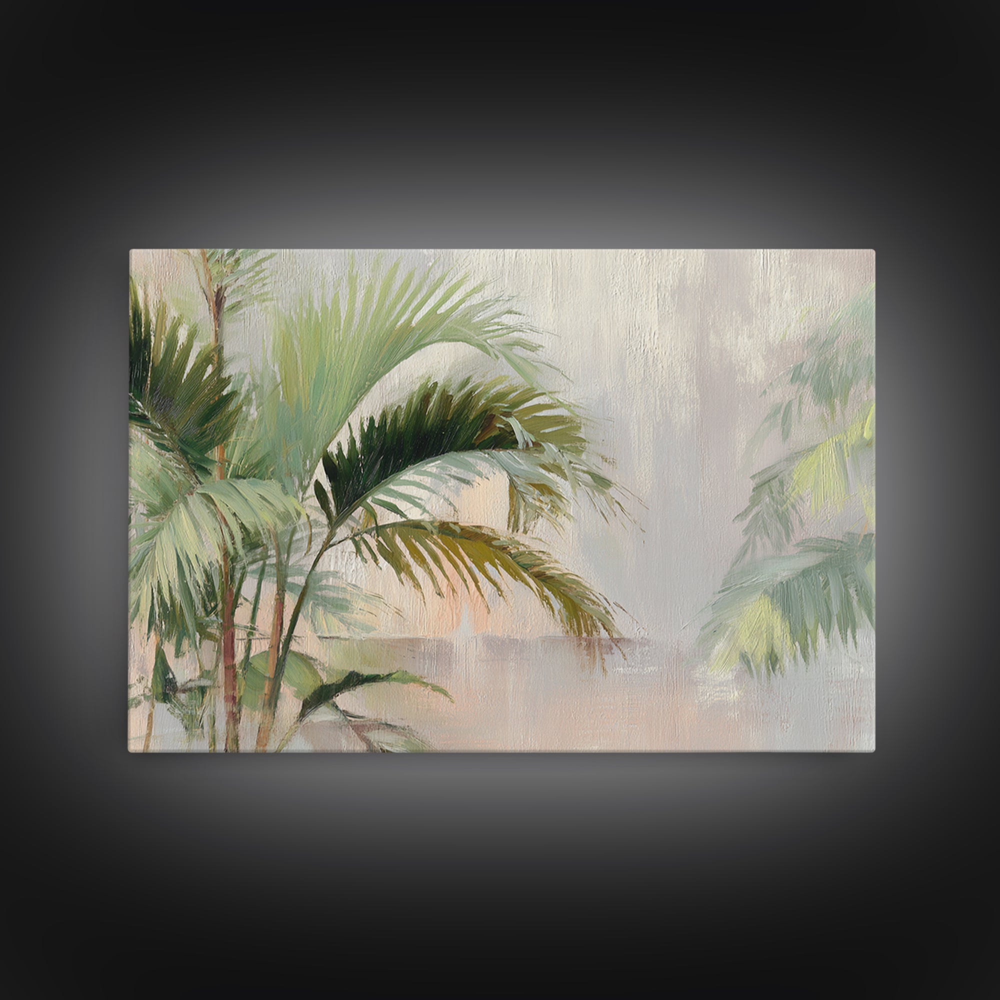 Tropical Palm Fronds Canvas Print, Patio Art, Yard Decor, Patio Decor, Fine Art, Outdoor, Luxury Decor, Art Print, Room Decor, PAT-3x2-29