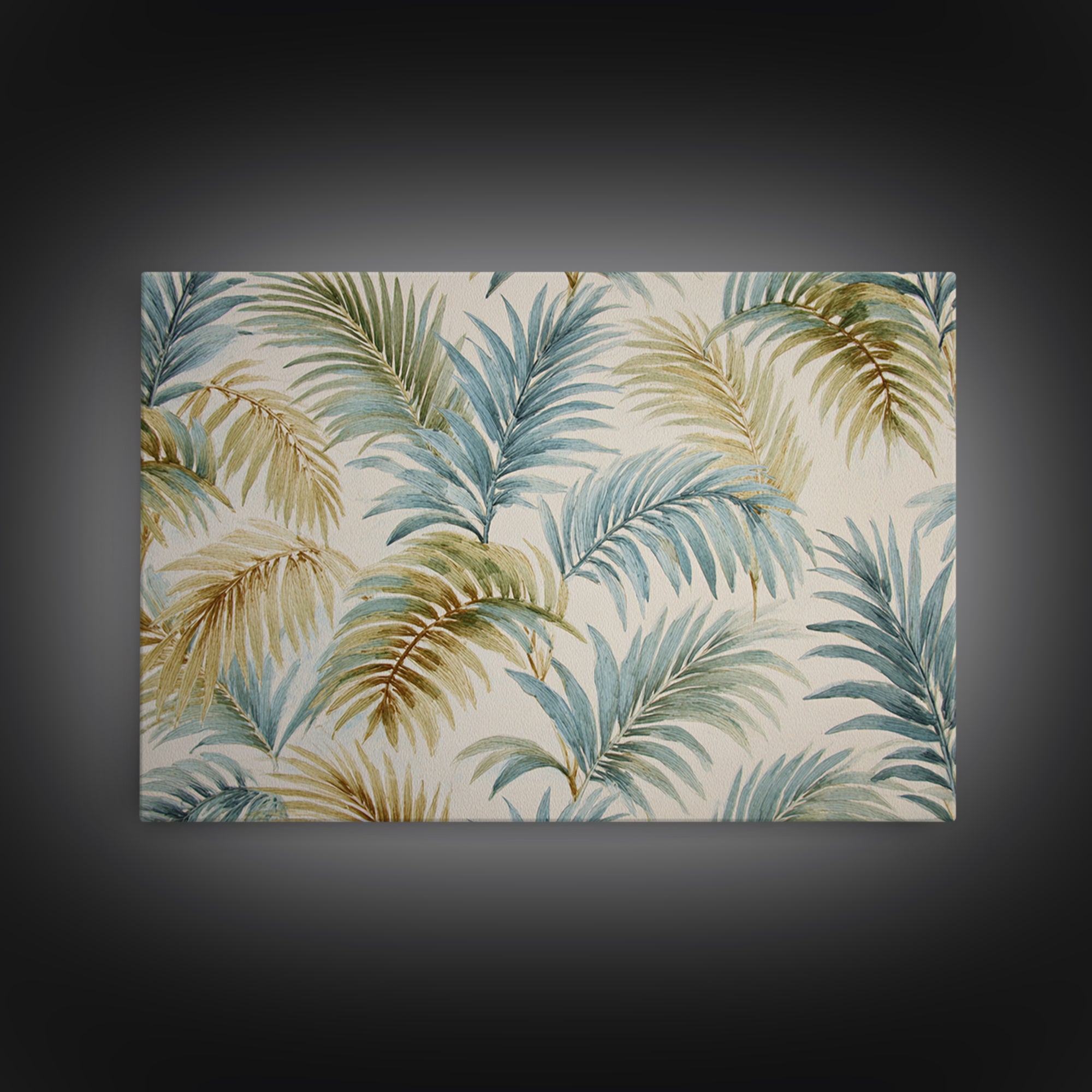 Tropical Palm Fronds Canvas Print, Patio Art, Yard Decor, Patio Decor, Fine Art, Outdoor, Luxury Decor, Art Print, Room Decor, PAT-3x2-53