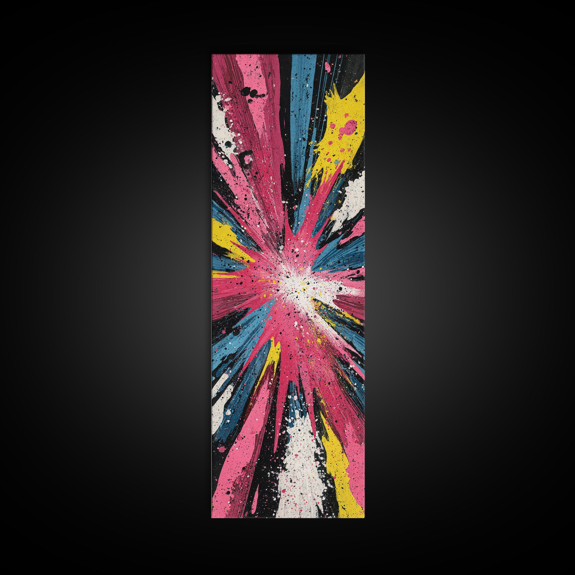 Exploding Starburst Shapes Without Text Canvas Print, Pop Art, Fine Art Print, Living Room Decor, Abstract Art, Pop, Poster, POP-1x3-94