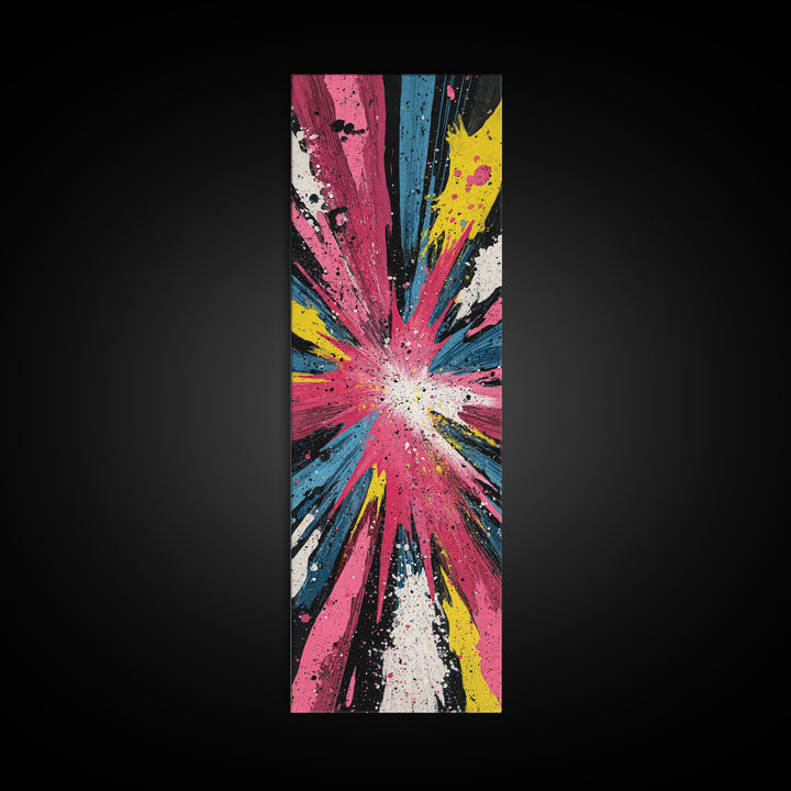 Exploding Starburst Shapes Without Text Canvas Print, Pop Art, Fine Art Print, Living Room Decor, Abstract Art, Pop, Poster, POP-1x3-94