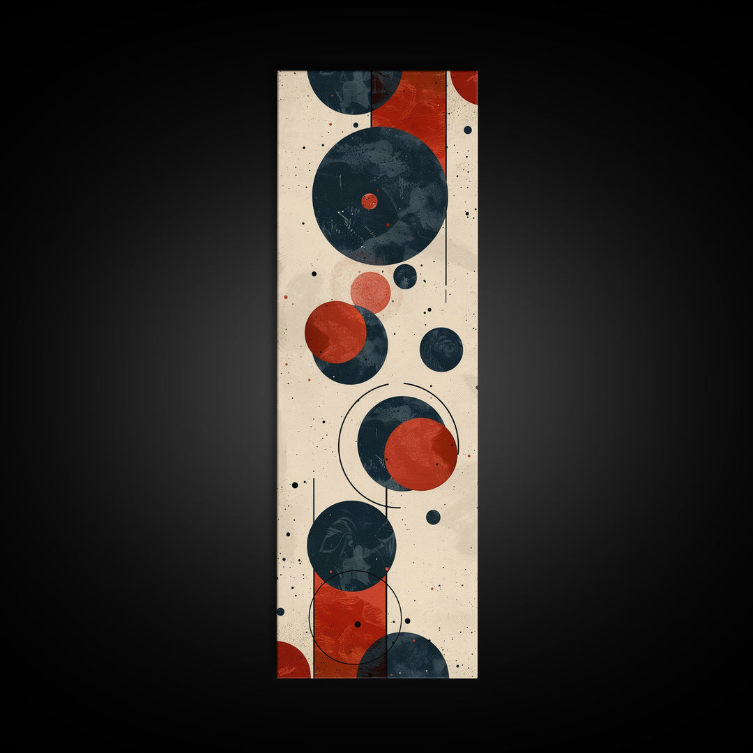 Retro Art Deco Geometric Patterns Wall Art Framed Canvas Print, Scifi / Science Fiction Decor