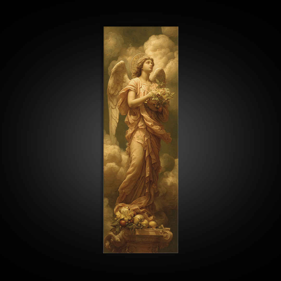 Classical Angel Study Canvas Print, Renaissanceinspired Art, Medieval Decor, Living Room Decor, Classic, Elegant Home Decor, REN-1x3-14