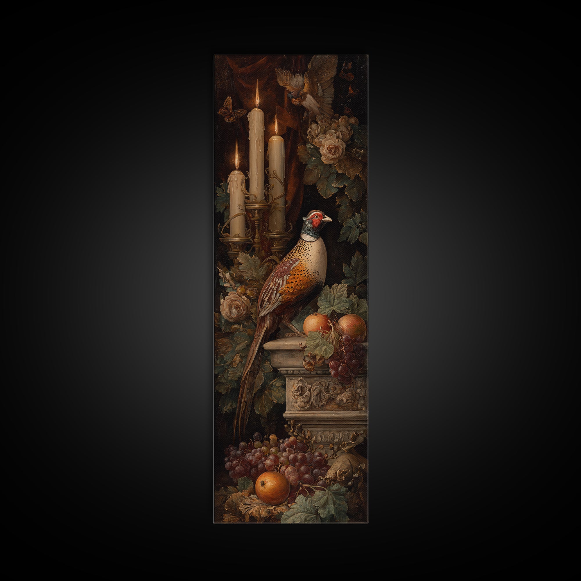 Old Master Bird Study Canvas Print, Renaissanceinspired Art, Religious Home Decor, Living Room Decor, Fine Art, Classic, REN-1x3-35