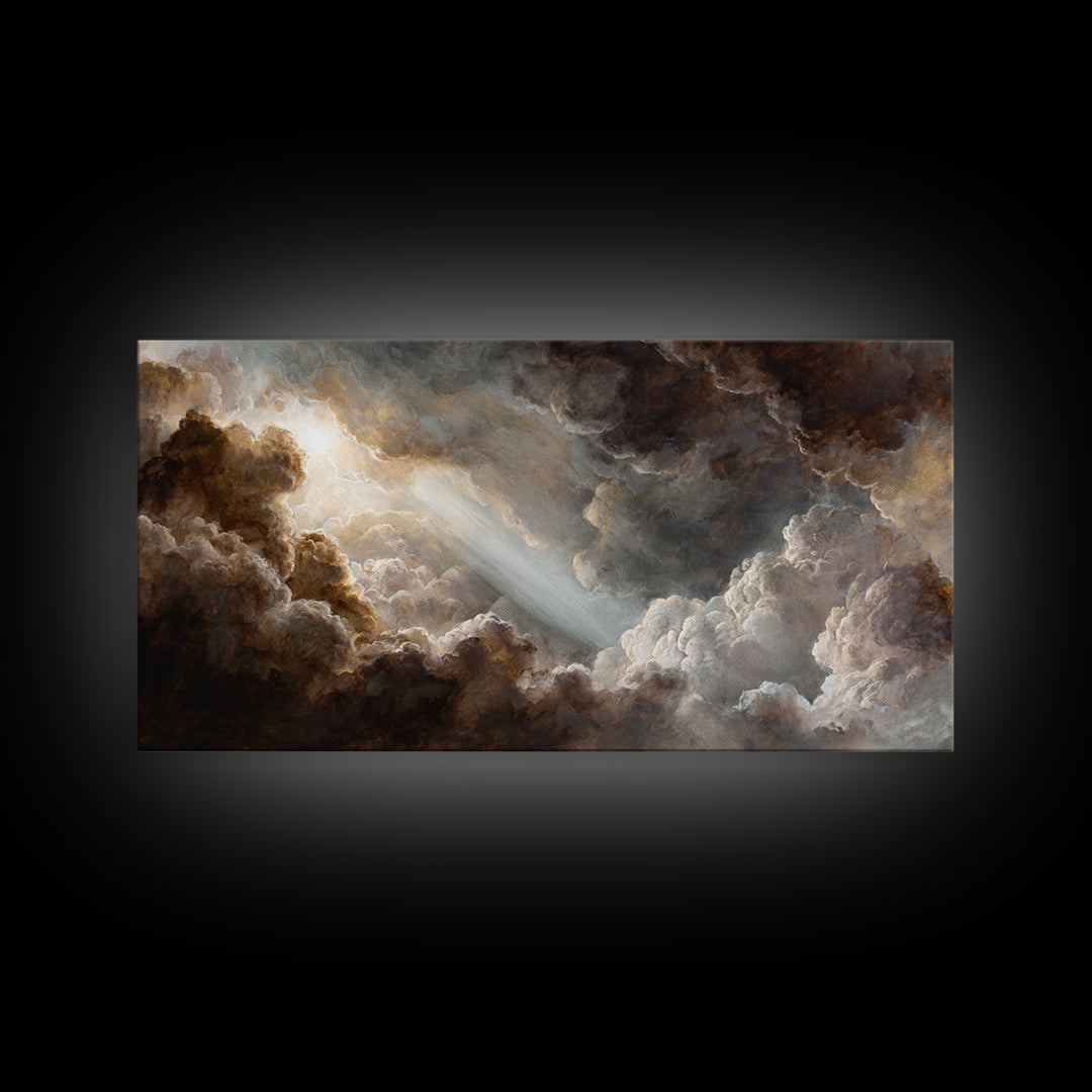 Fresco Celestial Ceiling Composition Canvas Print, Renaissanceinspired Art, Unique Wall Decor, Living Room Decor, Classic, REN-2x1-11