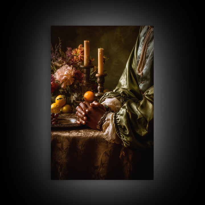 Classical Hands Study Canvas Print, Renaissanceinspired Art, Statement Artwork, Living Room Decor, Fine Art, Classic, REN-2x3-70