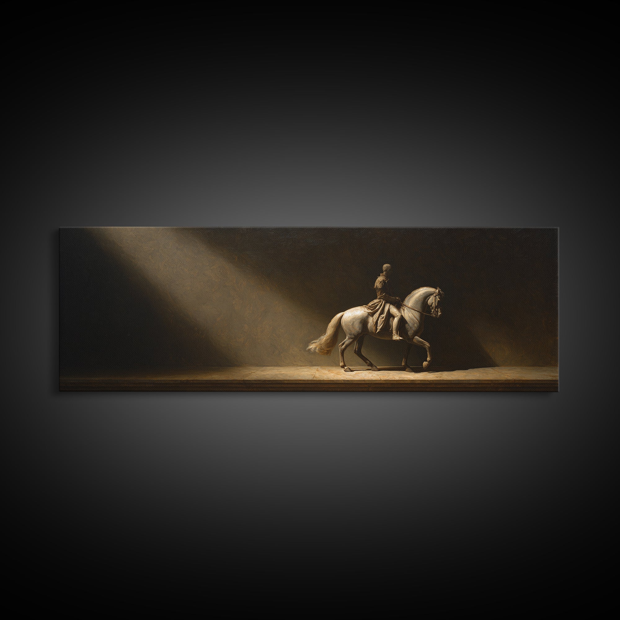 Classical Horse and Rider Canvas Print, Renaissanceinspired Art, Printable Art, Living Room Decor, Abstract Art, Classic, REN-3x1-49