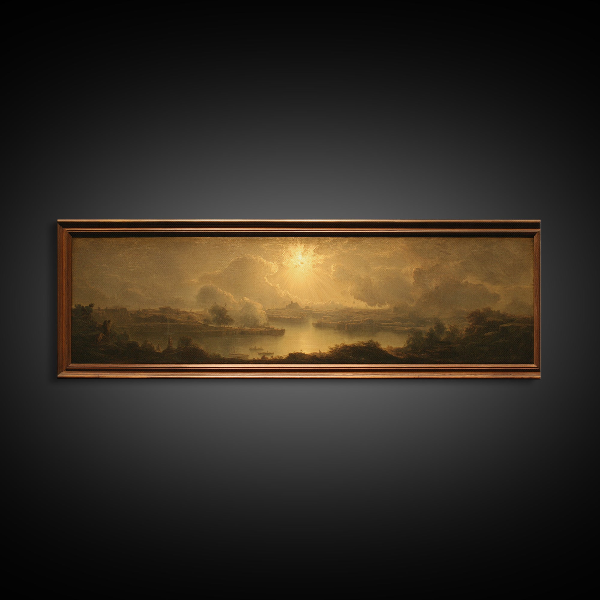 Biblical Desert Landscape Canvas Print, Renaissanceinspired Art, Wall Art Print, Living Room Decor, Fine Art, Classic, REN-3x1-61
