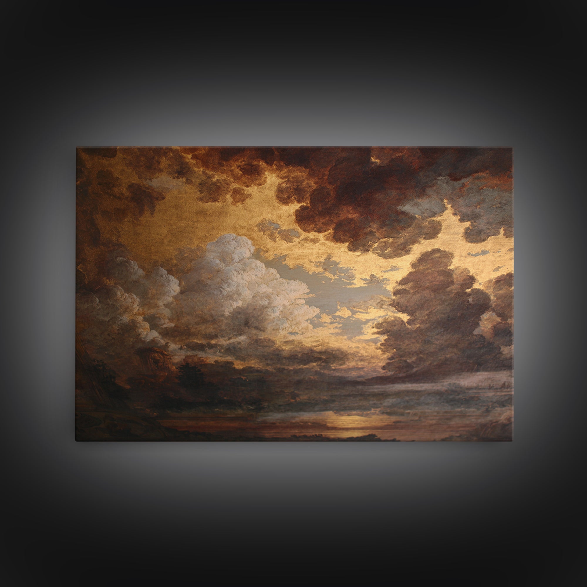 Fresco Celestial Ceiling Composition Framed Canvas Print, Renaissanceinspired Art, Wall Art, Living Room Decor, Classic, REN-3x2-19