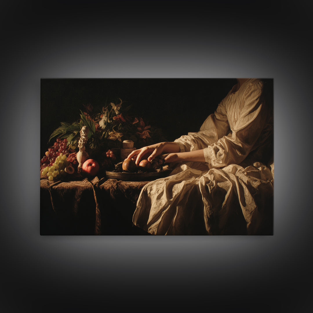 Classical Hands Study Canvas Print, Renaissanceinspired Art, Paintings, Living Room Decor, Fine Art, Classic, Unique Wall Decor, REN-3x2-66