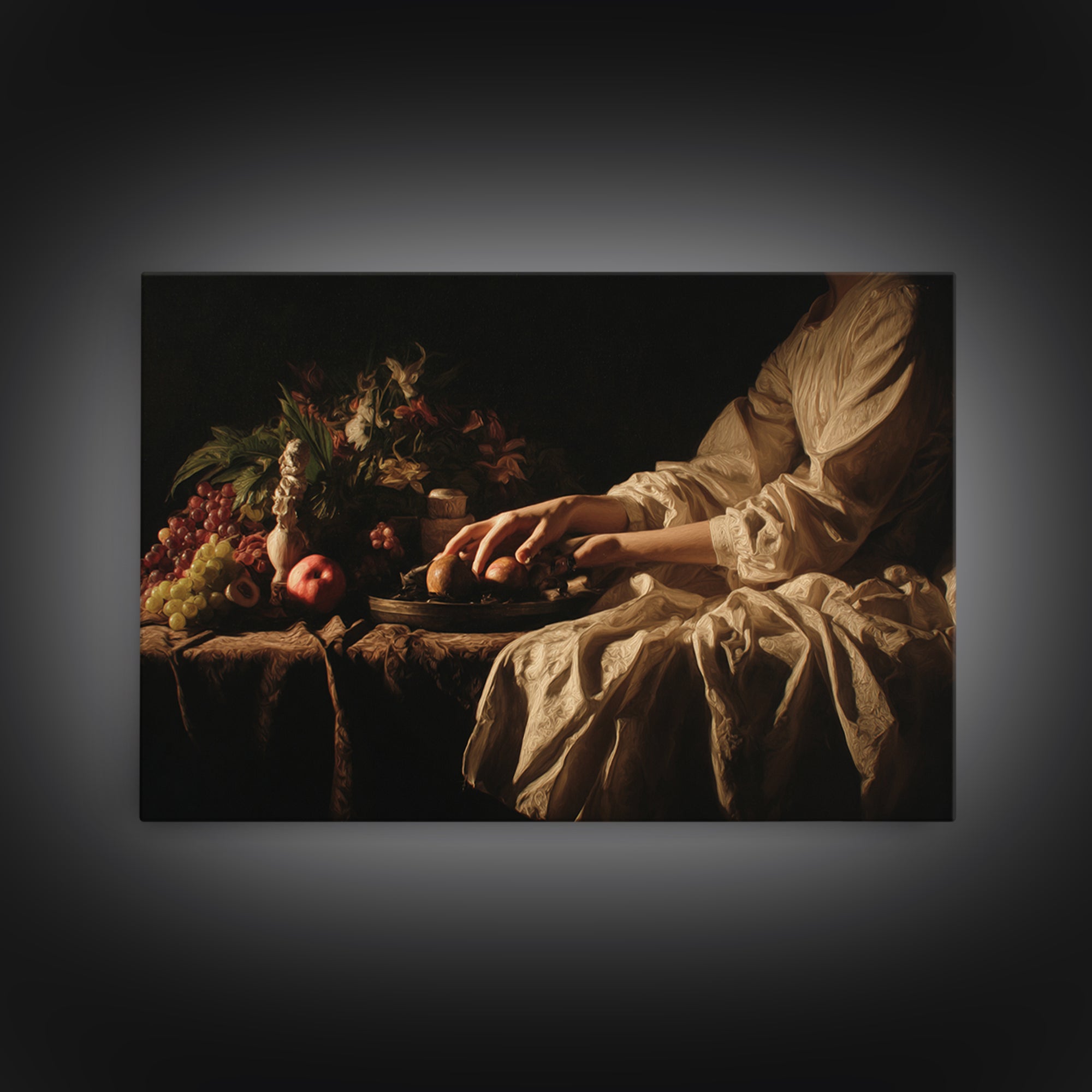 Classical Hands Study Canvas Print, Renaissanceinspired Art, Paintings, Living Room Decor, Fine Art, Classic, Unique Wall Decor, REN-3x2-66