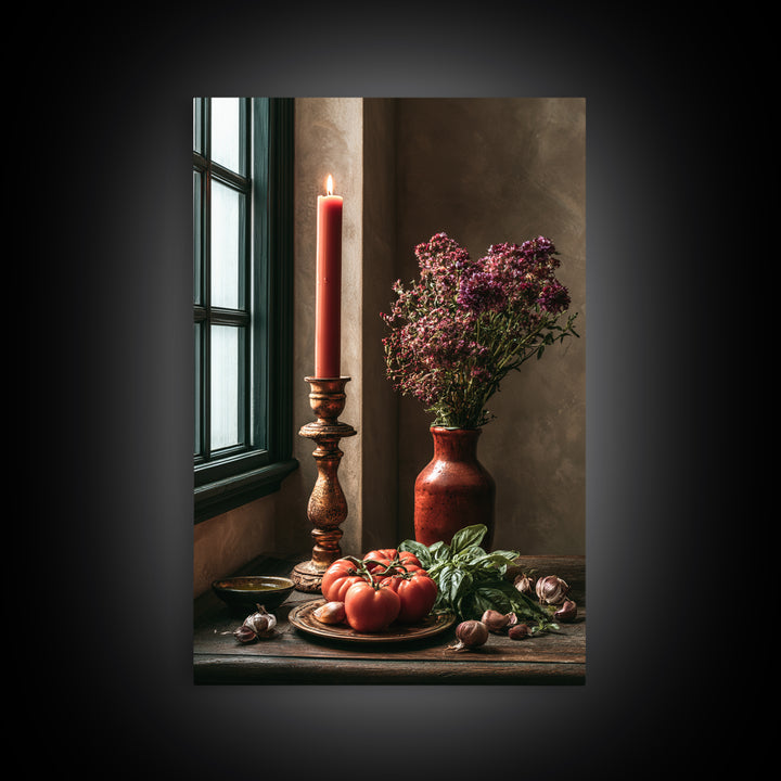 Elegant Table Objects Framed Canvas Print, Restaurant Art, Framed Wall Art, Restaurant Decor, Watercolor Art, Bistro, RES-2x3-80