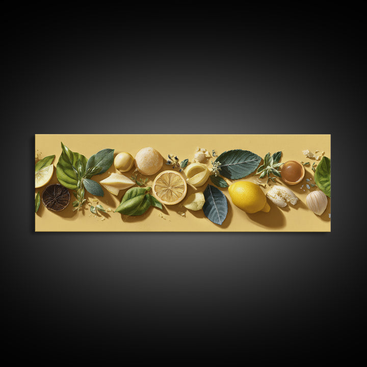 Cocktail and Citrus Bar Composition Canvas Print, Restaurant Art, Fine Art Print, Restaurant Decor, Fine Art, Bistro, RES-3x1-3