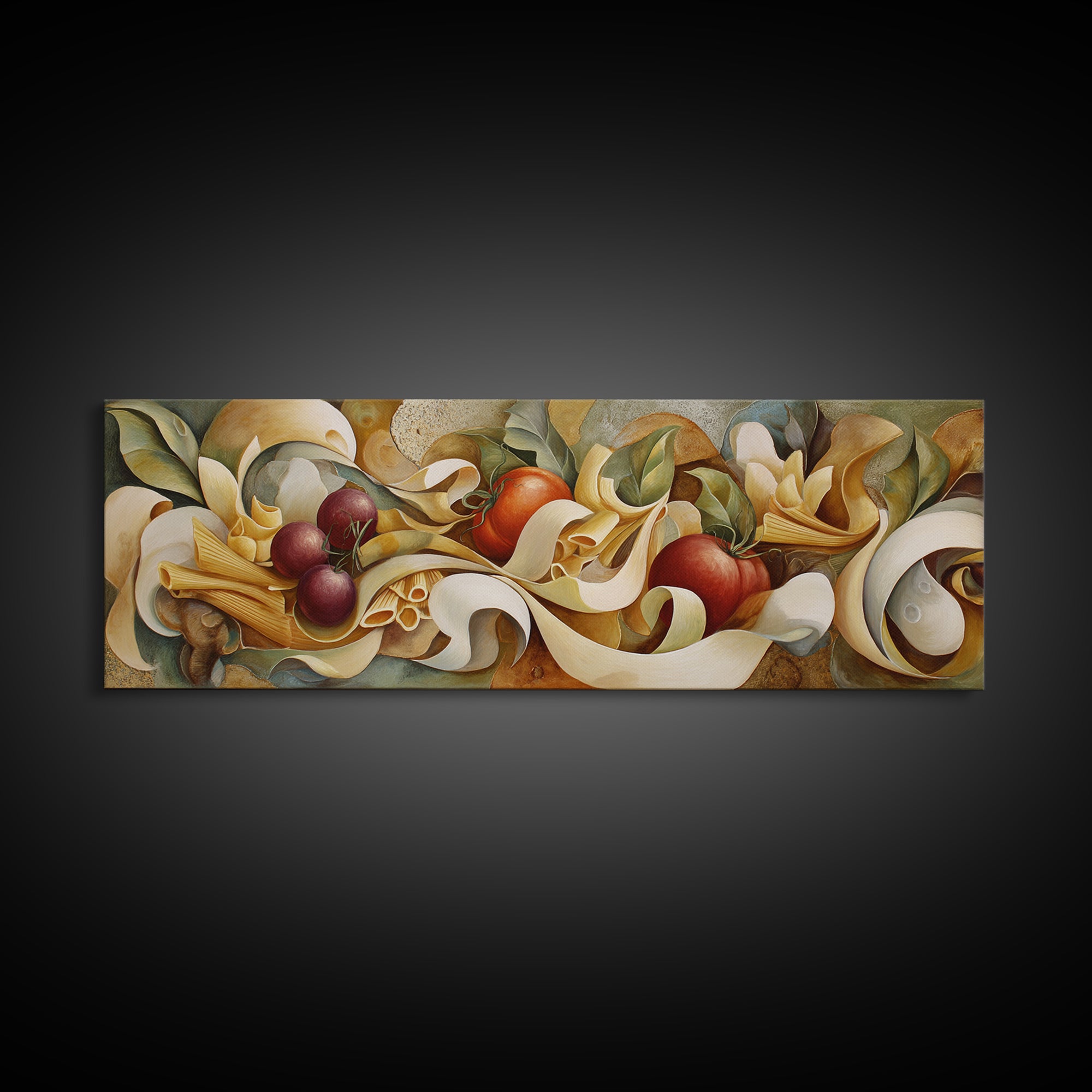 Sushi Fish and Ceramic Plate Composition Framed Canvas Print, Restaurant Art, Gallery Decor, Restaurant Decor, Fine Art, Bistro, RES-3x1-69
