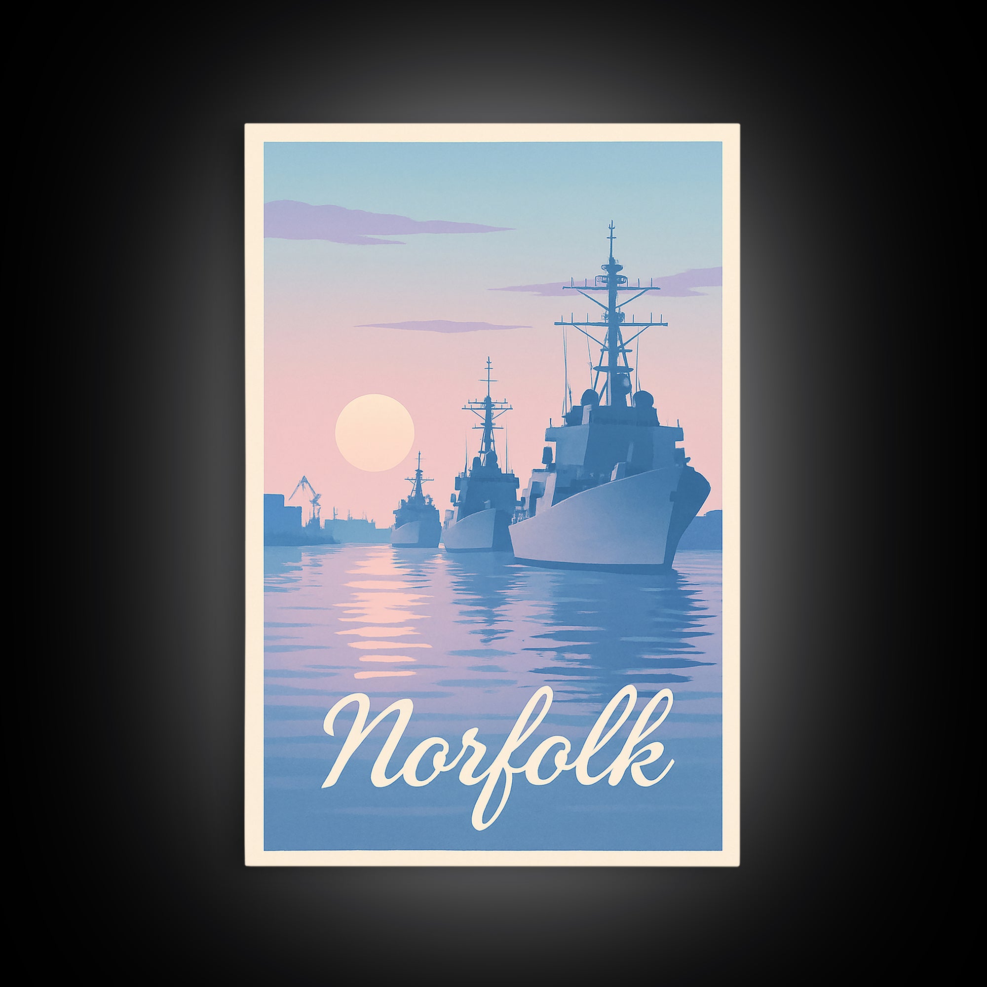 Norfolk Travel Poster, Framed Canvas Print, Classic Travel Poster Art, Norfolk Travel Art, City Art Print, Travel Poster Set, Art Print