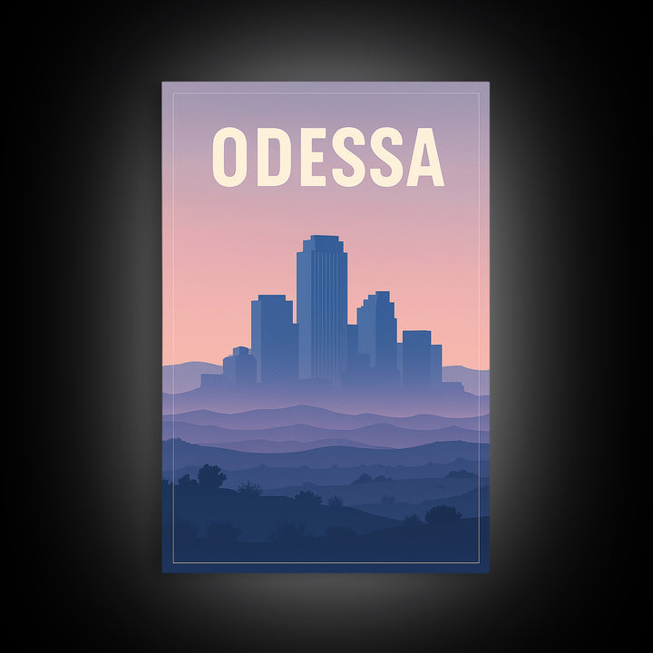 Odessa Travel Poster, Framed Canvas Print, Classic Travel Poster Art, Odessa City Art, Travel Poster Set, Vintage City Poster, Wall Art