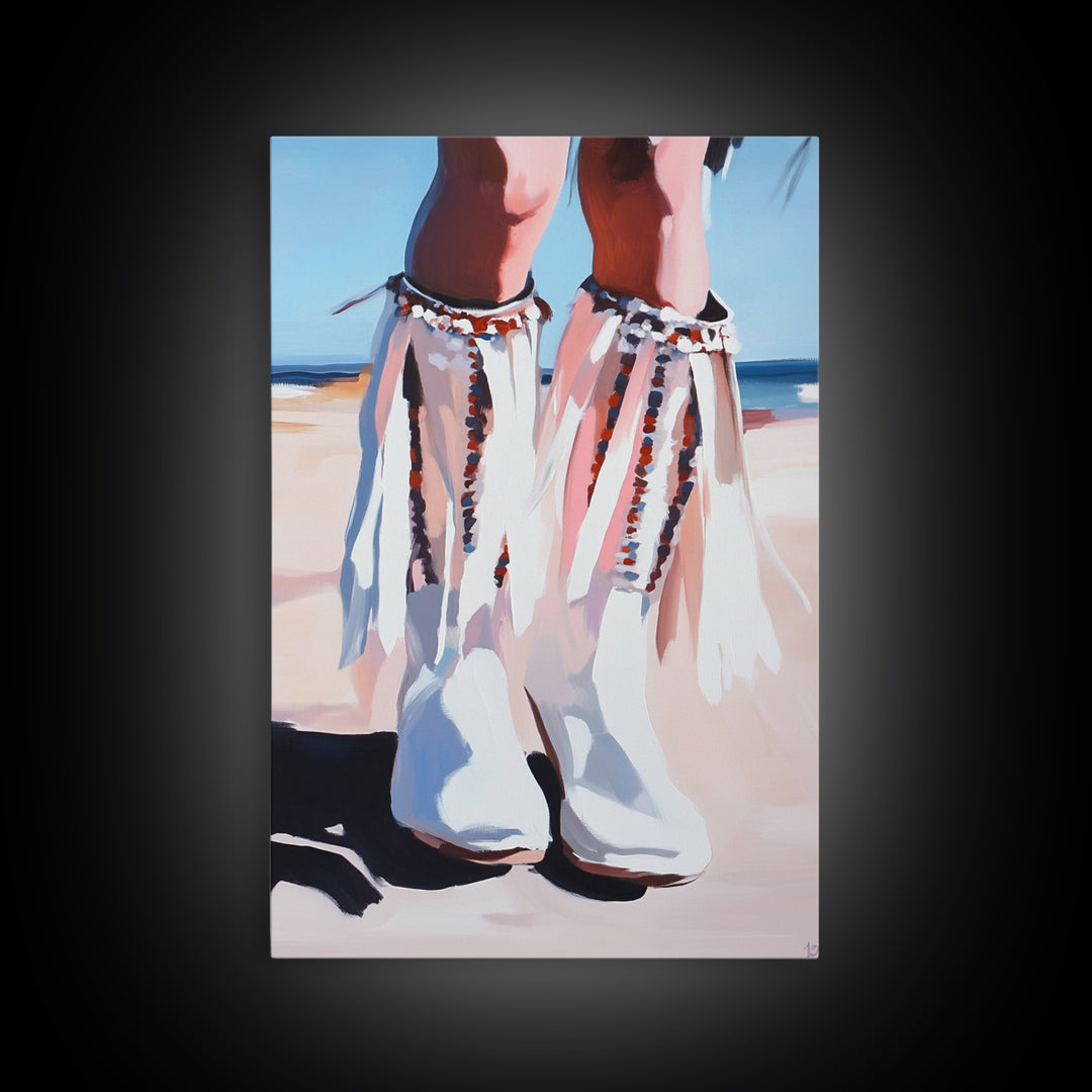 Cowgirl Boots, western art, coastal cowgirl wall art, rustic decor, pink abstract art, minimalist art, framed canvas print