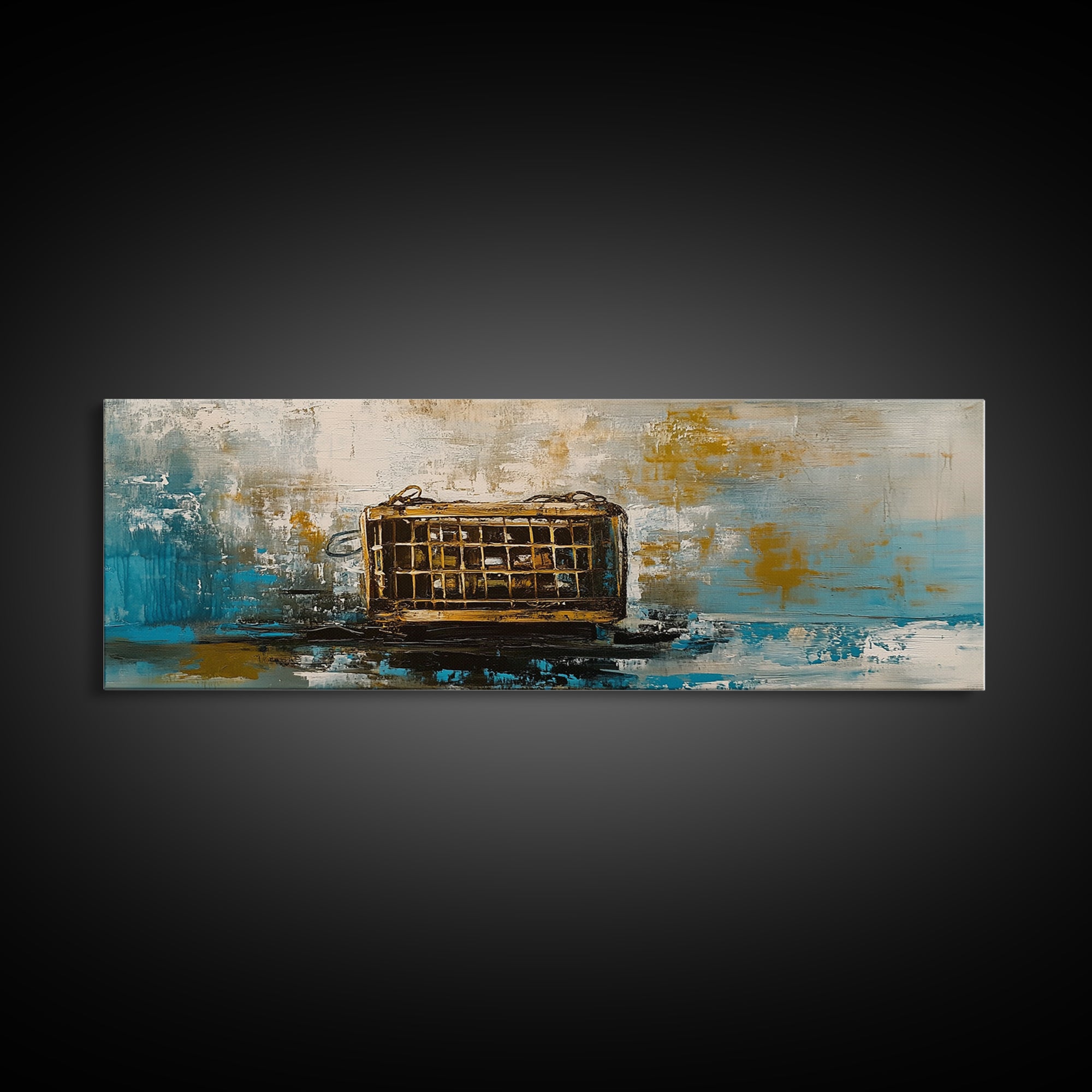 Antique Lantern, rustic wall art, farmhouse art, moody art, wabi sabi art, extra wide art, framed canvas print, living room decor