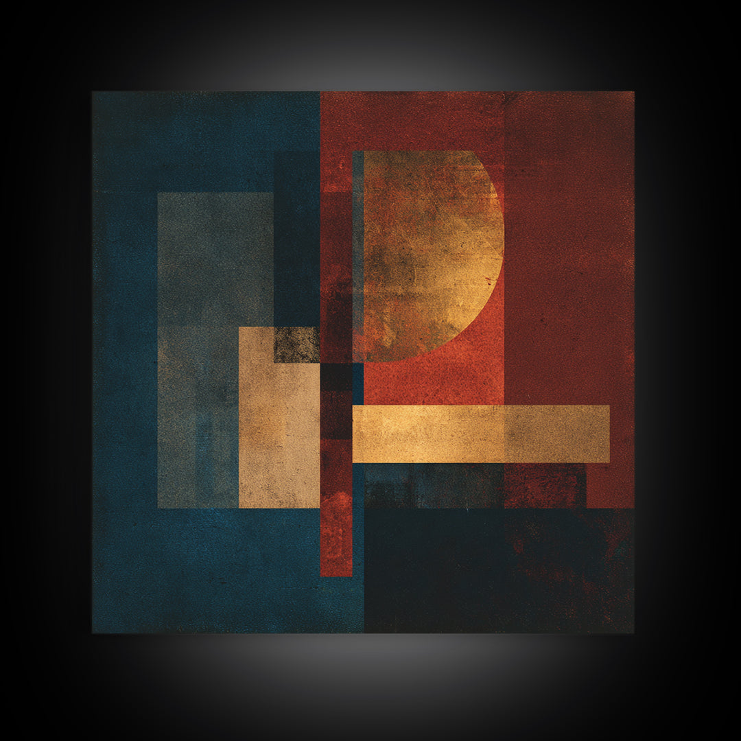Album Cover Abstract Without Readable Text Canvas Print, Recording Studio Art, Music Art, Studio Decor, Fine Art, Analog, RSA-1x1-22