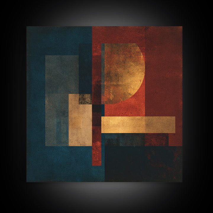 Album Cover Abstract Without Readable Text Canvas Print, Recording Studio Art, Music Art, Studio Decor, Fine Art, Analog, RSA-1x1-22