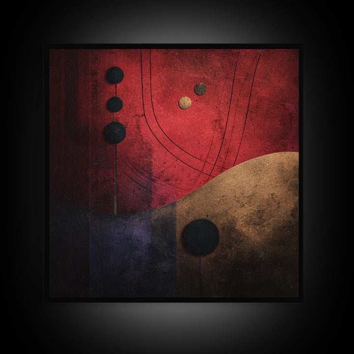 Album Cover Abstract Without Readable Text Canvas Print, Recording Studio Art, Music Wall Decor, Studio Decor, Abstract Art, RSA-1x1-94