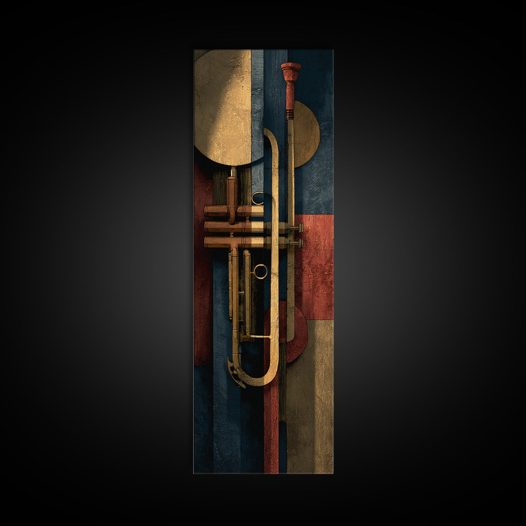 Album Cover Abstract Without Readable Text Canvas Print, Recording Studio Art, Unique Home Decor, Studio Decor, Abstract Art, RSA-1x3-10