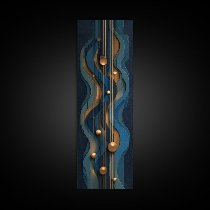 Sound Booth Foam Pattern Transformed into Design Canvas Print, Recording Studio Art, Music Room Decor, Studio Decor, Analog, RSA-1x3-12